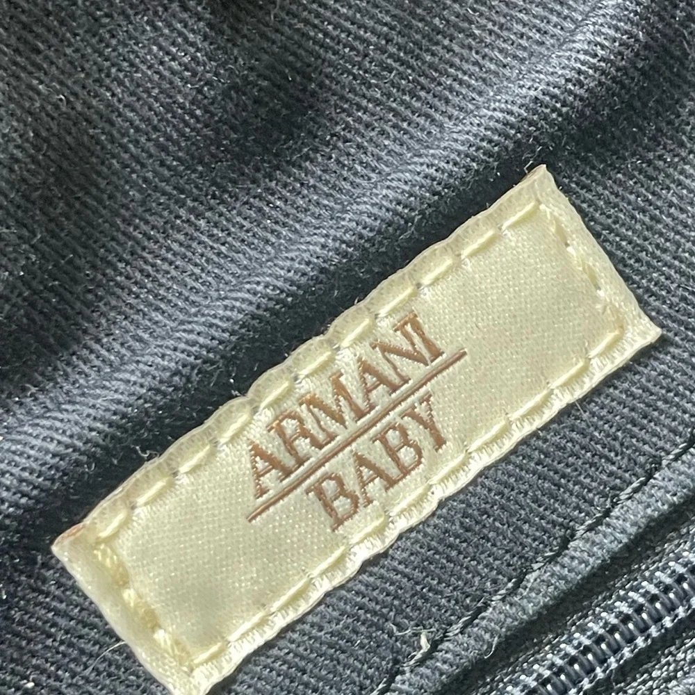 ARMANI BABY BLACK NYLON BAG